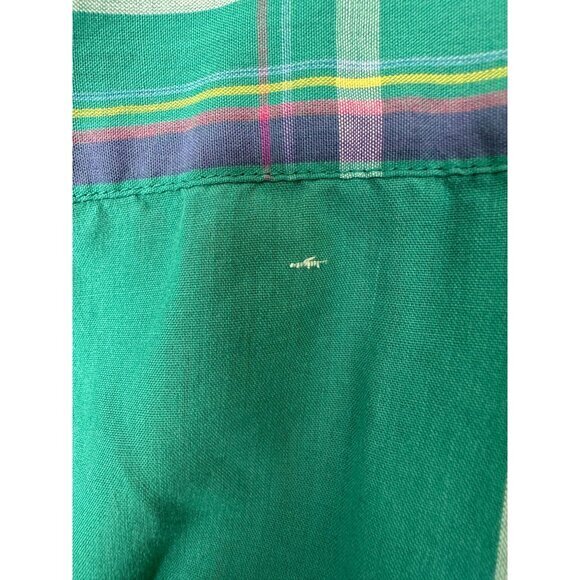 Grand Design Womens Green Blouse 10 long sleeve vintage collared button up cotto - Picture 6 of 8